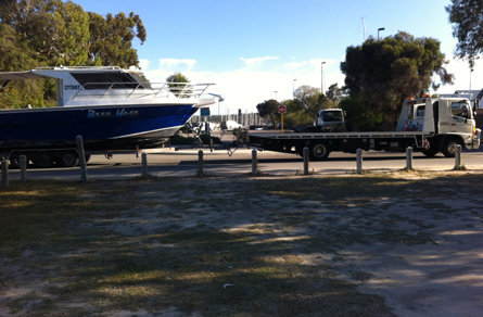 our perth tow trucks are available for private car boat towing